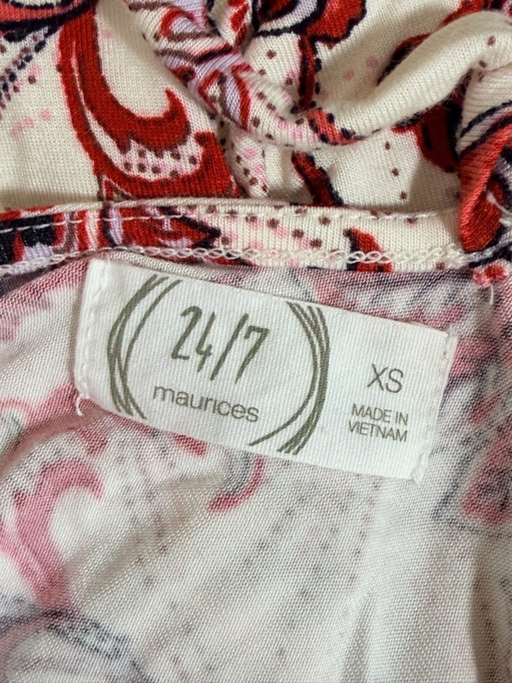Maurice’s 24/7 Floral Soft Swing Dress Sz XS - Picture 10 of 10